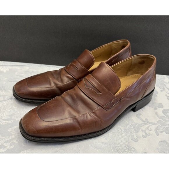 Cole Haan Men’s Size 9.5M Brown Leather Loafer‎ Dress Shoe Penny Loafer C07514 main image 6
